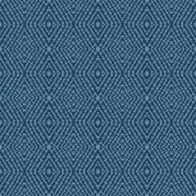 Galerie Botanica Blue Ikat Smooth Wallpaper