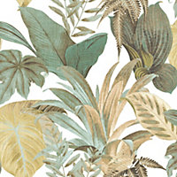 Galerie Botanica Green Bali Foliage Smooth Wallpaper