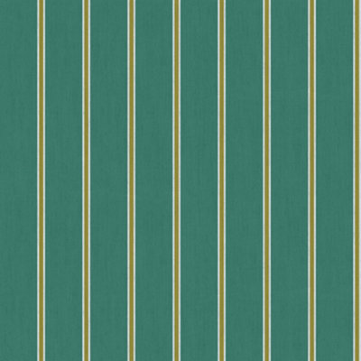 Galerie Botanica Green Classic Stripe Smooth Wallpaper