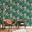 Galerie Botanica Green Tropical Parrot Smooth Wallpaper