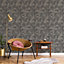 Galerie Botanica Taupe Tropical Leaves Smooth Wallpaper