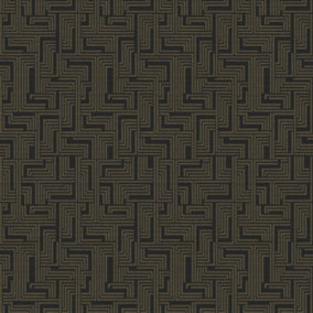 Galerie Boutique Collection Shimmery Geometric Maze Wallpaper