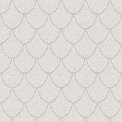 Galerie City Glam Beige Off White Geometric Embossed Wallpaper