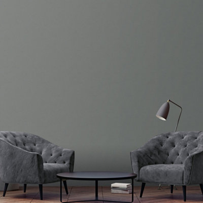 Galerie City Glam Dark Grey Glitter Plain Textured Wallpaper