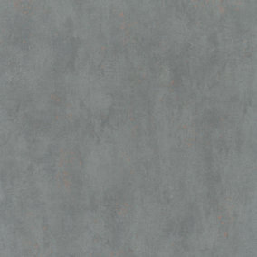 Galerie City Glam Dark Grey Rose Gold Industrial Plain Smooth Wallpaper