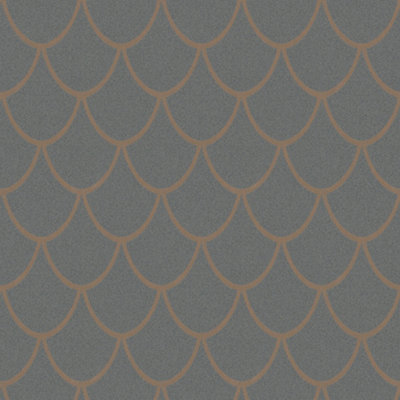 Galerie City Glam Gold Grey Geometric Embossed Wallpaper