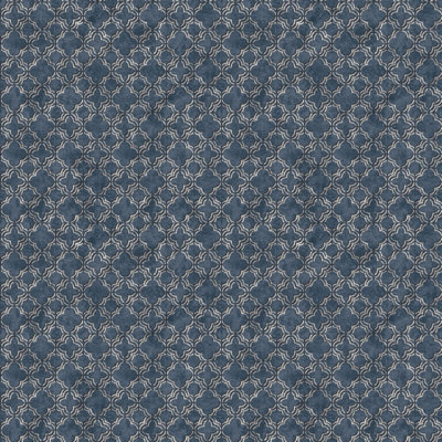 Galerie Classic Silks 3 Blue Quatrefoil Smooth Wallpaper