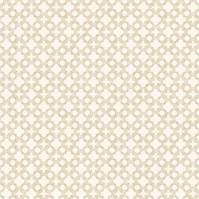 Galerie Classic Silks 3 Cream Quatrefoil Smooth Wallpaper