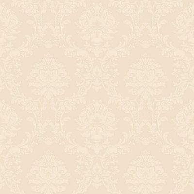 Galerie Classic Silks 3 Cream Silk Effect Damask Smooth Wallpaper