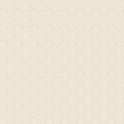 Galerie Classic Silks 3 Cream Silk Effect Small Damask Smooth Wallpaper