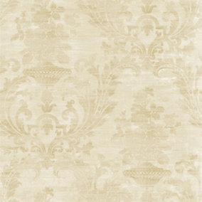 Galerie Classic Silks 3 Cream Vintage Effect Floral Damask Smooth Wallpaper