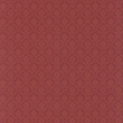Galerie Classic Silks 3 Red Silk Effect Small Damask Smooth Wallpaper