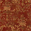 Galerie Classic Silks 3 Red Vintage Effect Floral Damask Smooth Wallpaper