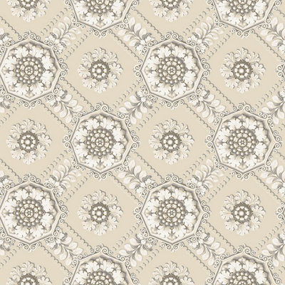 Galerie Classic Silks 3 Yellow Gold Floral Trail Smooth Wallpaper