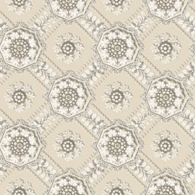 Galerie Classic Silks 3 Yellow Gold Floral Trail Smooth Wallpaper