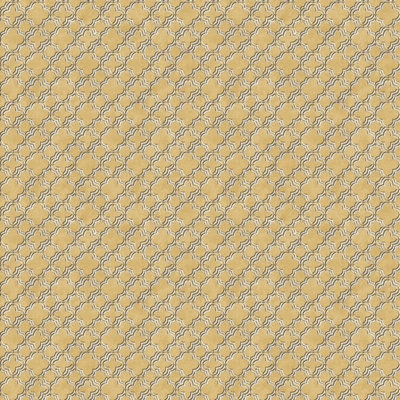 Galerie Classic Silks 3 Yellow Gold Quatrefoil Smooth Wallpaper