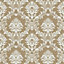 Galerie Classic Silks 3 Yellow Gold Silk Effect Damask Smooth Wallpaper