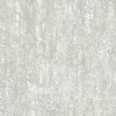 Galerie Classic Silks 4 Silver Grey Plaster Effect Wallpaper
