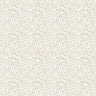 Galerie Cottage Chic Beige Small Leaf Trail EcoDeco Material Wallpaper Roll