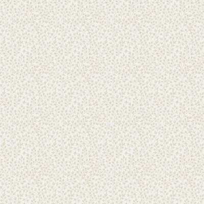 Galerie Cottage Chic Beige Small Leaf Trail EcoDeco Material Wallpaper Roll