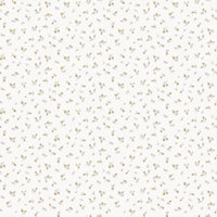 Galerie Cottage Chic Beige Tiny Floral and Leaf Motif EcoDeco Material Wallpaper Roll