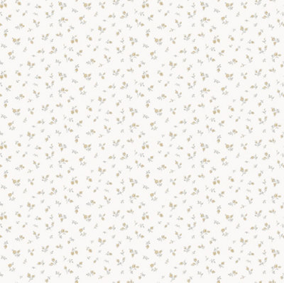 Galerie Cottage Chic Beige Tiny Floral and Leaf Motif EcoDeco Material Wallpaper Roll