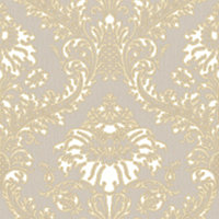 Galerie Cottage Chic Beige Traditional Damask Wallpaper Roll