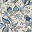 Galerie Cottage Chic Blue Botantical Floral Leaves EcoDeco Material Wallpaper Roll