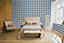 Galerie Cottage Chic Blue Large Tartan Plaid EcoDeco Material Wallpaper Roll