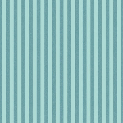 Galerie Cottage Chic Blue Small Stripe EcoDeco Material Wallpaper Roll