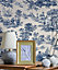 Galerie Cottage Chic Blue Toile EcoDeco Material Wallpaper Roll