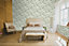 Galerie Cottage Chic Green Toile EcoDeco Material Wallpaper Roll