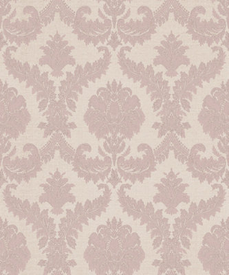 Galerie Cottage Chic Pink Damask Wallpaper Roll