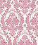 Galerie Cottage Chic Pink Large Damask Wallpaper Roll