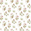 Galerie Cottage Chic Red Large Floral and Leaf Motif EcoDeco Material Wallpaper Roll