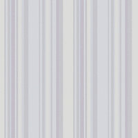 Galerie Country Cottage Grey Purple Blue Multi Stripe Smooth Wallpaper