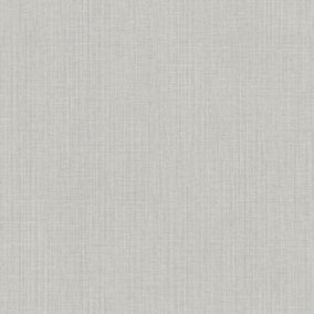 Galerie Country Cottage Grey Woven Texture Smooth Wallpaper