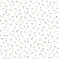 Galerie Country Cottage Lilac Pink Green Petite Floral Trail Smooth Wallpaper