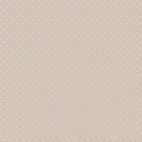 Galerie Country Cottage Mocha Polka Dot Smooth Wallpaper