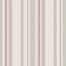Galerie Country Cottage Purple Green Cream Multi Stripe Smooth Wallpaper