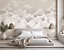 Galerie Crafted Beige Clouds 4-Panel Wall Mural