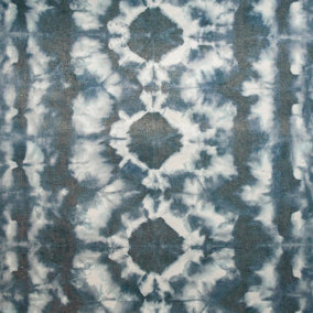 Galerie Crafted Blue Glimmery Batik Geometric Design Wallpaper Roll