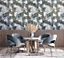 Galerie Crafted Blue Glimmery Glaze Geometric Shards Design Wallpaper Roll