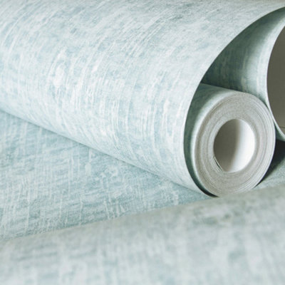 Galerie Crafted Blue Silky Metallic Plain Base Texture Design Wallpaper ...