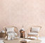 Galerie Crafted Pink/Silver Silky Metallic Plain Base Texture Design Wallpaper Roll