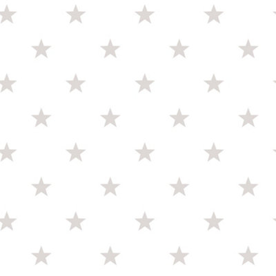Galerie Deauville 2 Beige White Deauville Star Smooth Wallpaper