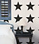 Galerie Deauville 2 Black White Big Star Smooth Wallpaper