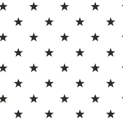 Galerie Deauville 2 Black White Deauville Star Smooth Wallpaper