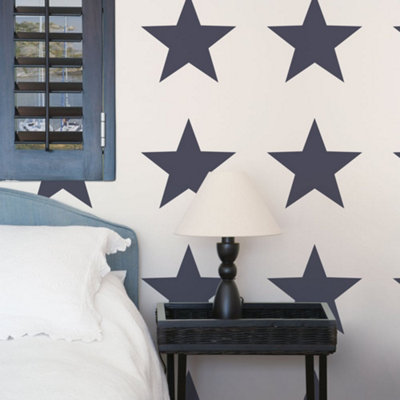 Galerie Deauville 2 Blue Big Star Smooth Wallpaper