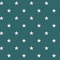 Galerie Deauville 2 Green White Deauville Star Smooth Wallpaper